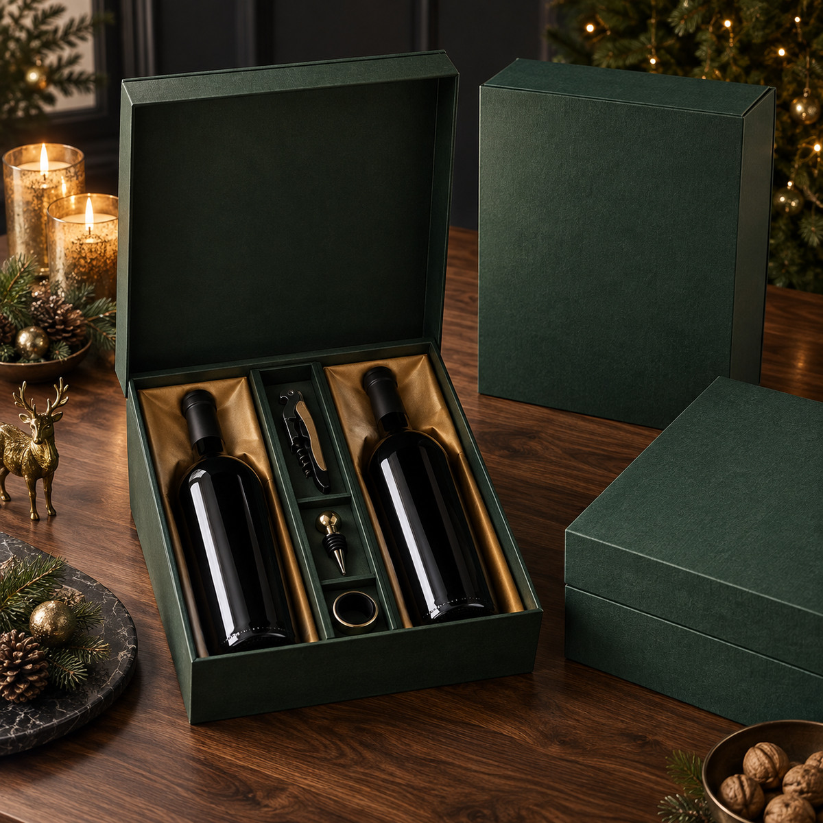 Holiday Wine Presentation Set