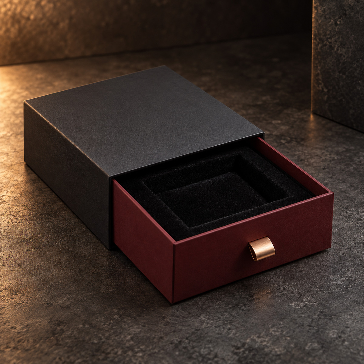 Metal-Tab Sliding Gift Box