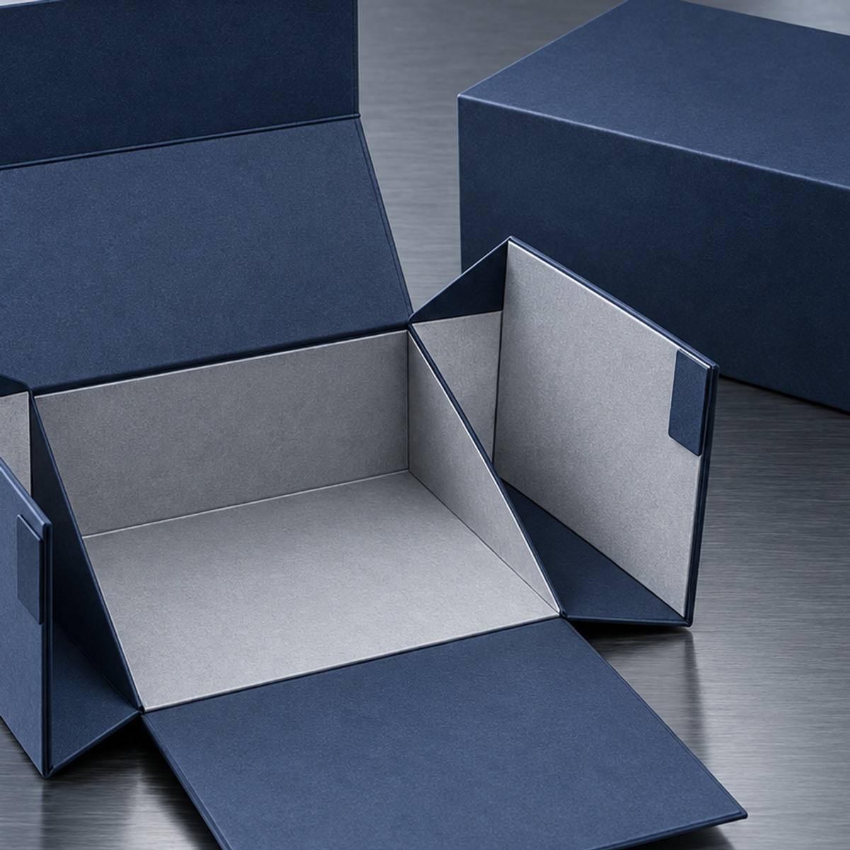 Fold-Flat Rigid Gift Box craftsmanship detail