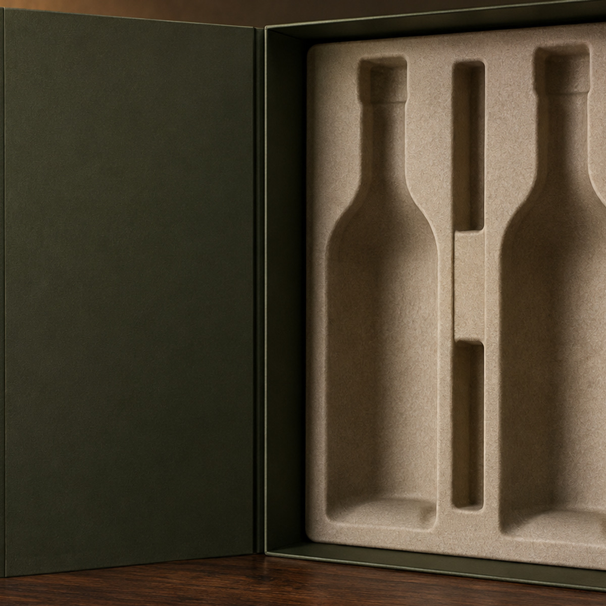 Wine & Beverage Book Box craftsmanship detail