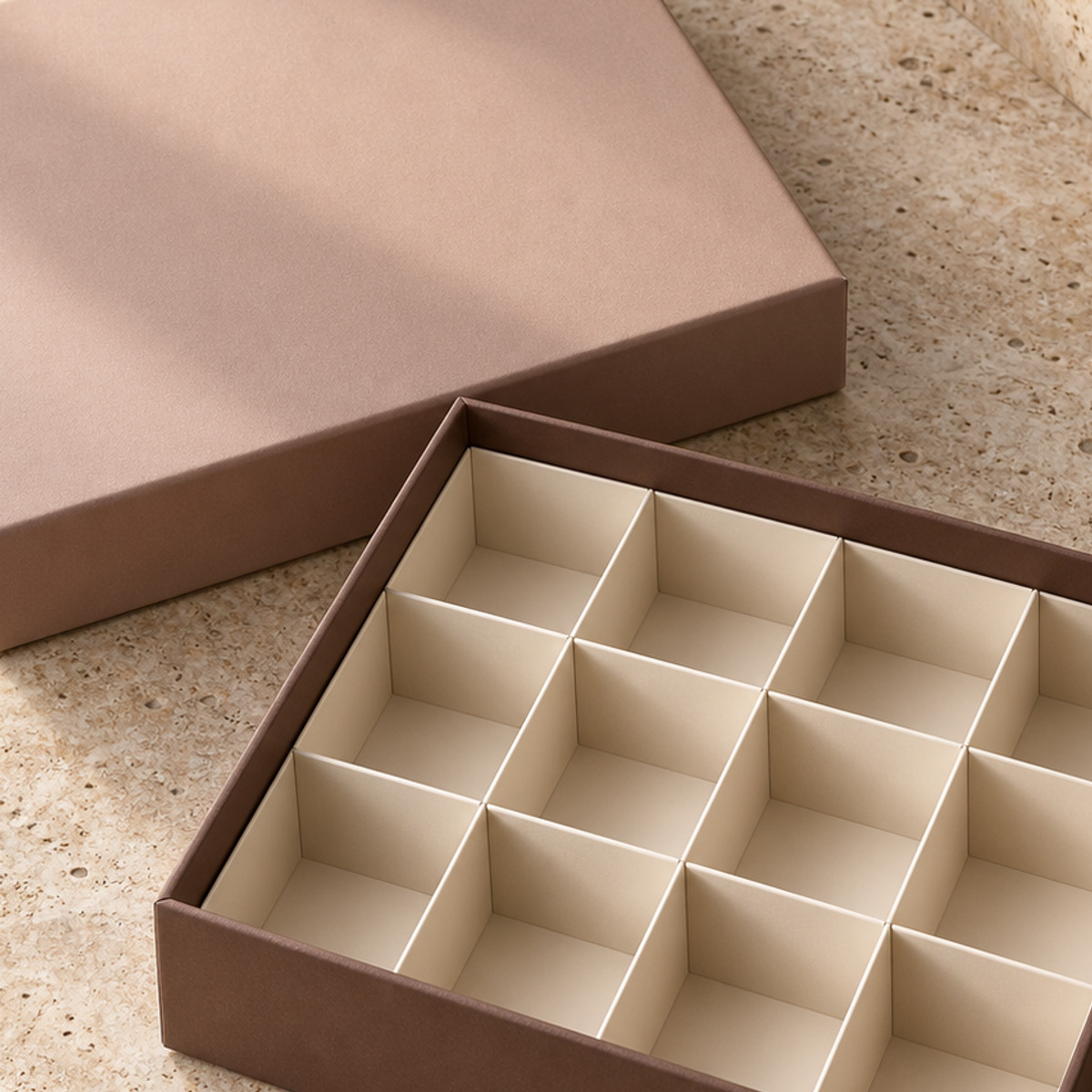 Confectionery Compartment Gift Box craftsmanship detail