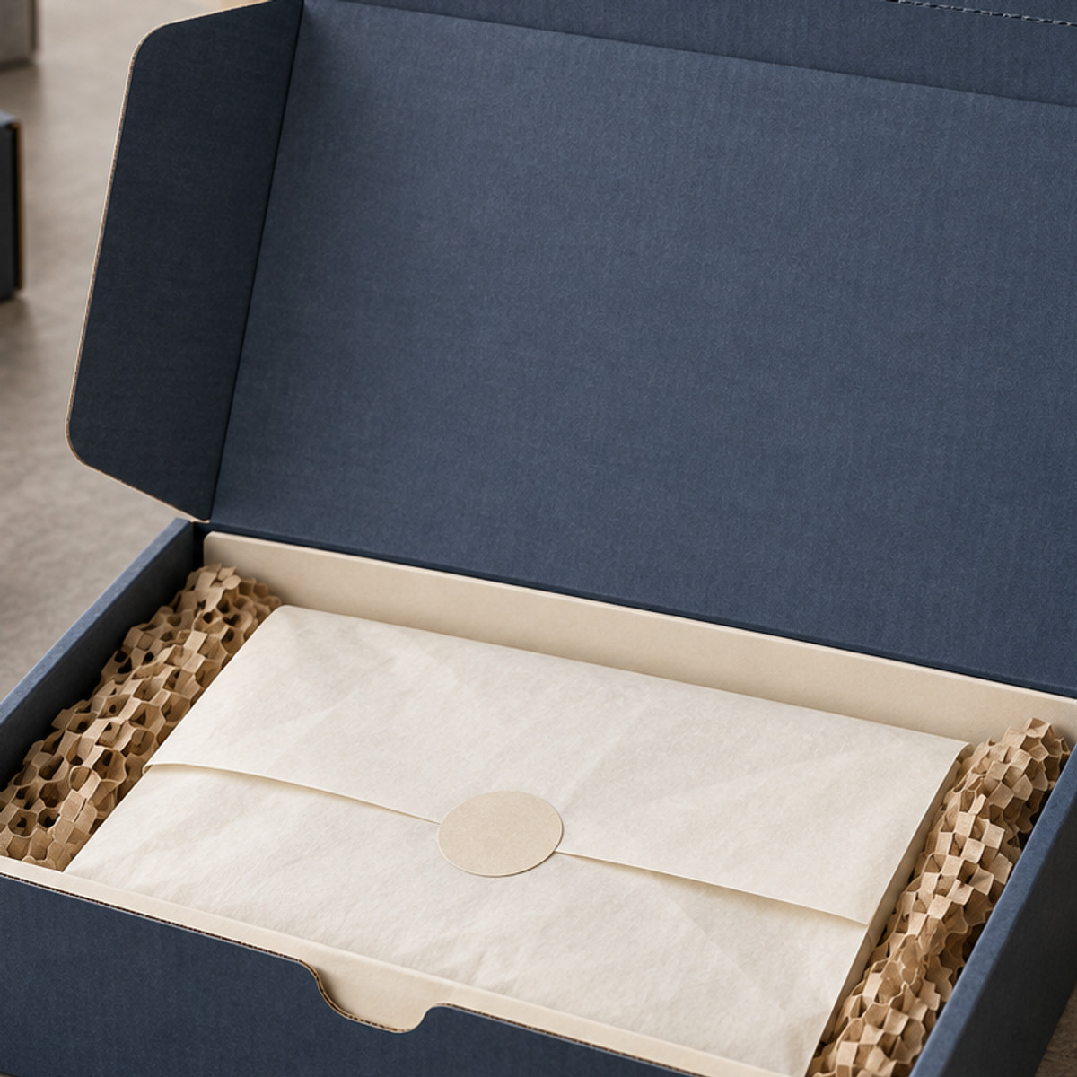 Premium E-Commerce Gift Mailer craftsmanship detail