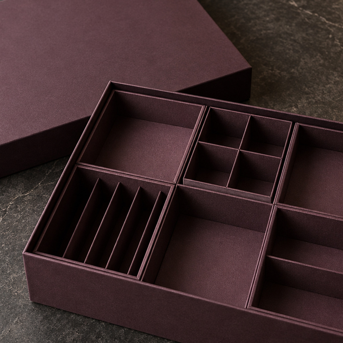 Multi-Compartment Gift Box craftsmanship detail