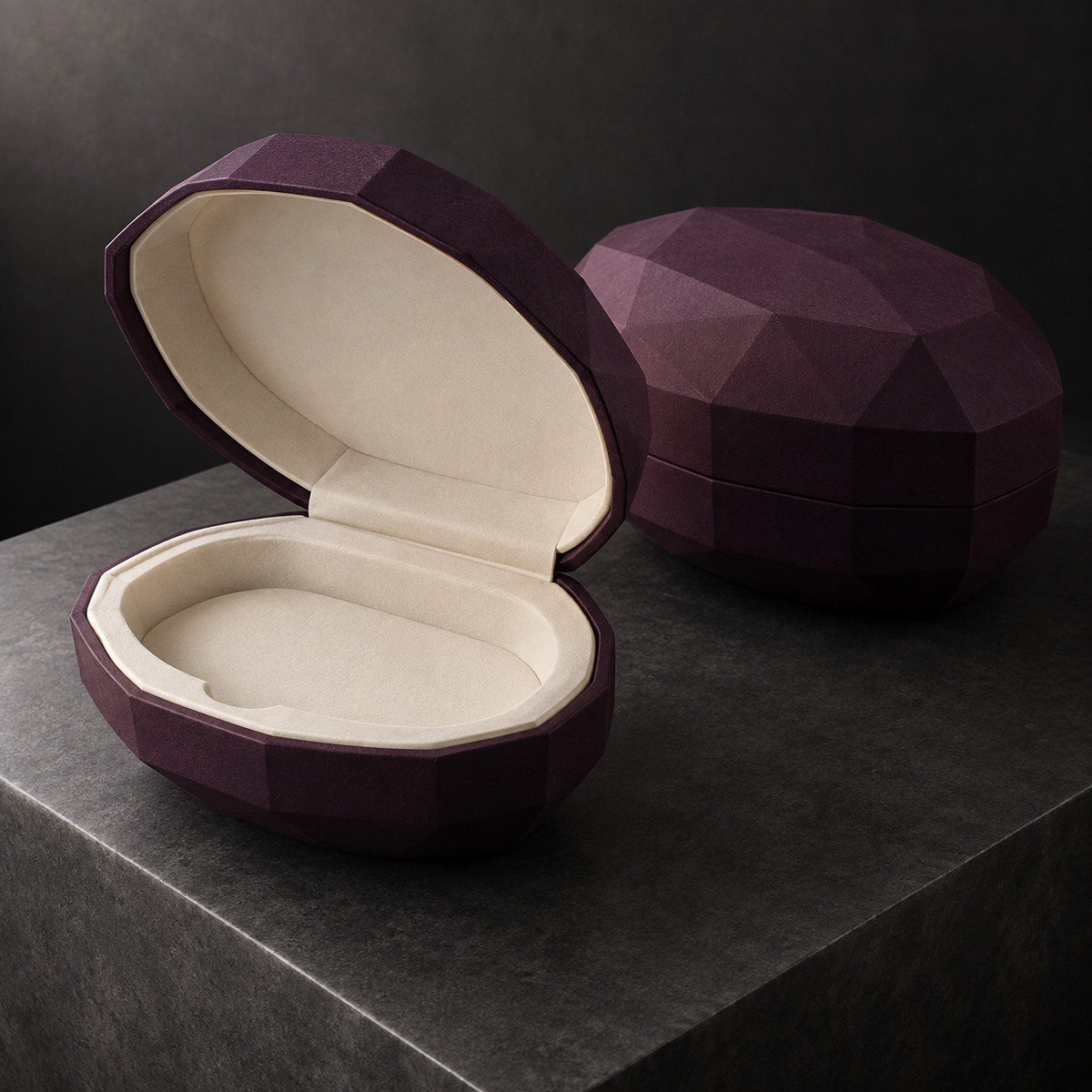Faceted Oval Novelty Gift Box